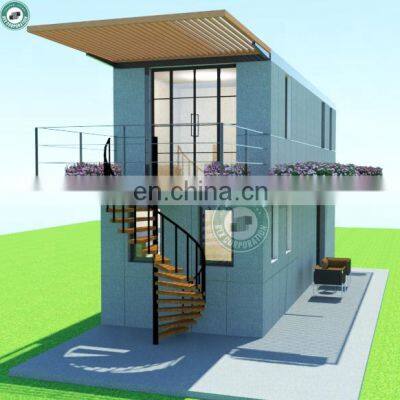 72sqm Galvanised Steel Frame Container House Holiday Villa Unique Design Comfortable Living Container House in Italy