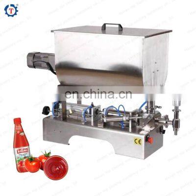 Automatic garlic paste cosmetic liquid and paste filling machine sachet