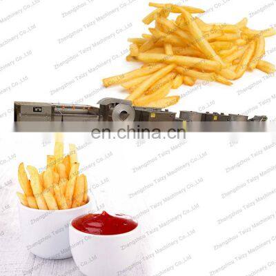 Electric french fries production line potato chips cutting machine potato washing peeling and slicing machine