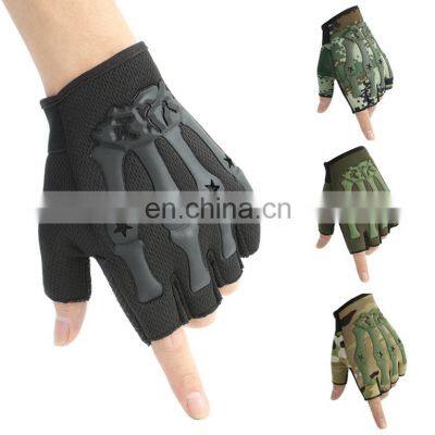Synthetic Leather Hard Knuckle Protective Outdoor Equipment Tactical Hunting Shooting Gloves