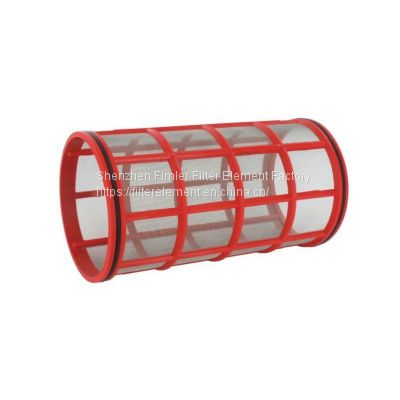 Replacement Hardi Suction Filter insert 72279000 with mesh size 80 red, made of plastic