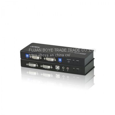 ATEN  KVM CE602 USB DVI Dual Link Cat 5 KVM Signal Extender (1024 × 768@60m ）Support for DVI-D interface and transmission of DVI Dual Link signals