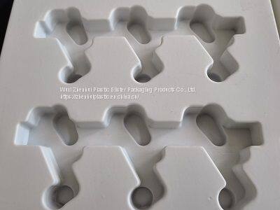 Recyclable Plastic Blister Trays Blister Packaging Inner Trays for Auto Parts White PET Plastic Trays photo-5