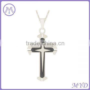 unique mens cross pendants in stainless steel