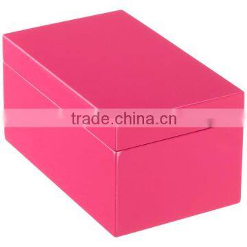 High end quality best selling Pink Lacquered Rectangle Box from Vietnam