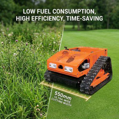 Vigorun VTC550 RC Robotic Lawn Mower, One-Key Electric Start, 4-Stroke Gas Engine, Smart Remote Control Mower