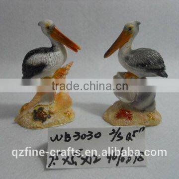 Polyresin Handmade Home Decoration of Pelican Bird Figurine