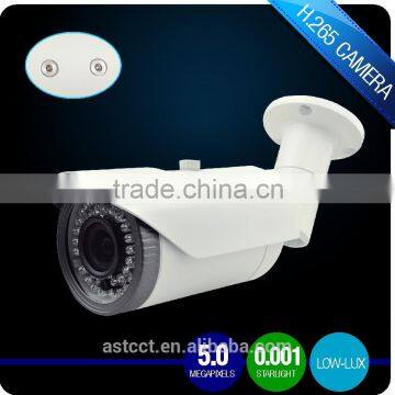 6Mpixes 3.6-10mm Manual vari-focal lens H.265 5.0MP IP Starlight Full Color IR Bullet Camera H.265 Security Network CCTV Camera