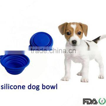foldable silicone pet bowl