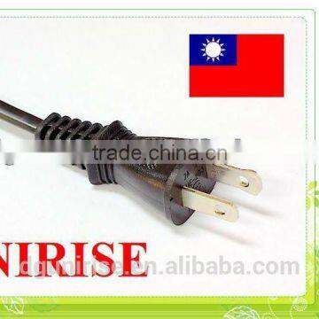 Power cord and plug for Taiwan