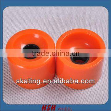 Chinese high rebound long board skate board 68X57 PU wheel