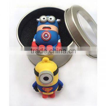 Superhero cartoon character usb flash drive, flash drive usb, cute cartoon 8gb usb flash drive bulk 1g 2g 4g 8g 16g 32g 64g