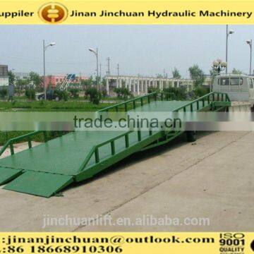 0.5~1.6m, 4 ton hydraulic container loading dock ramp lift /forklift loading ramps /car loading ramp