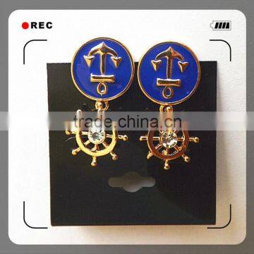Alloy Jewelry Copper Brass Plating Gold Silver Rhodium Drop Earring photo-3
