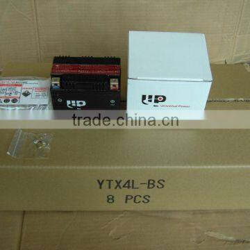 Dry Charged MF Motorcycle Battery YTX4L-BS 12V 3AH