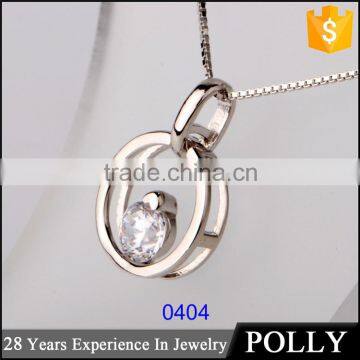 925 silver artificial diamond round ring pendant for women tamil om pendant