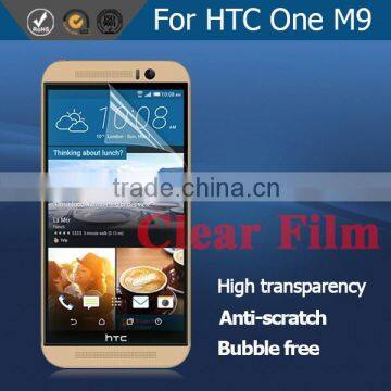 Japan Material Cell Phone PET Clear Screen Protector for HTC One M9 photo-3