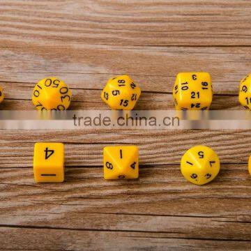 TRPG Run Ball Dice/[ten Capsules Seven Colors] Dungeons and Dragons Warcraft Game Dice/Dice Type Polyhedral Dice/children Gifts Quality Choice photo-3