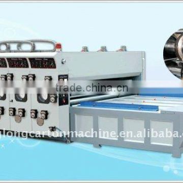 two color corrugated flexo printing slotting machine