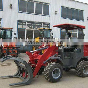 CS910 mini wheel loader,hydraulic steering system and quick change,load 1ton,pilot work valve,attachments.