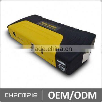 2015 Fashion design portable jump starter with 16800mah wireless power bank