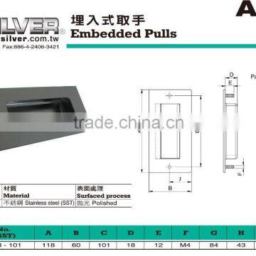For Machinery and CNC Lathe Parts Stainless Steel Embedded Pulls photo-2