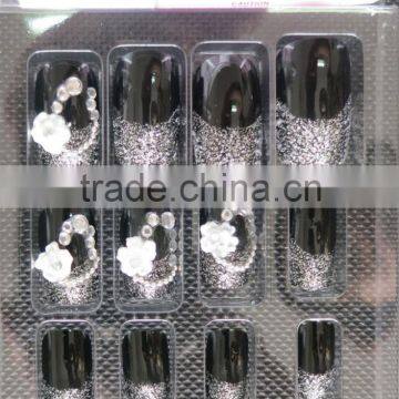 Girl Dress Nail Art Design Fake Nail Tips Cute Artificial Fingernails photo-6