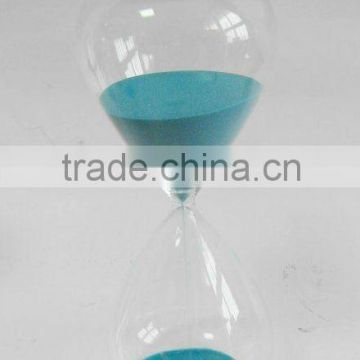 Hourglass and Teal Glass Sand Timer