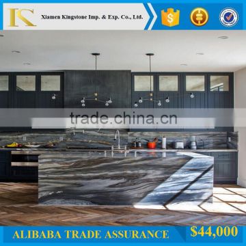 Luxury blue marble kitchen countertop palissandro marble for kitchen