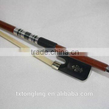 Ebony Frog Chinese High Quality Silver Flower Cello Bow photo-3