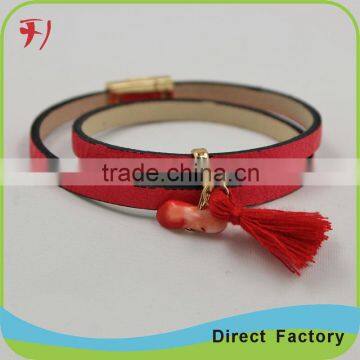 Mixed faric and seed beads fashion jewelry