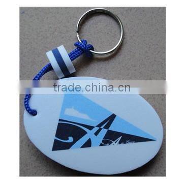 oval eva keychain one side printing