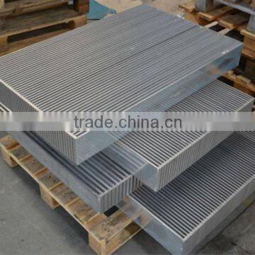 big aluminum plate and bar radiator core