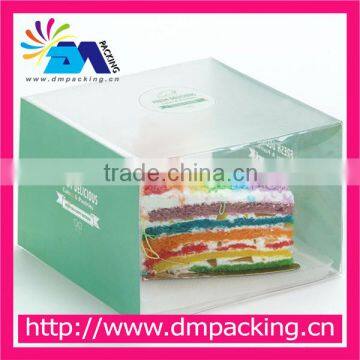 Full Printing Good Grade PET Plastic Cake Box