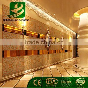 fireproof eco-friendly polyester fiber flocking acoustic panel for hotel lobby wall decoration