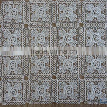 New lace design water soluble chemical liturgical lace fabric