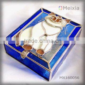 MX160056 china wholesale stained glass jewelry box for home decoration