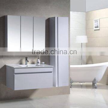 2015 New Wall hung Modern PVC Bathroom Storage vanity 9007