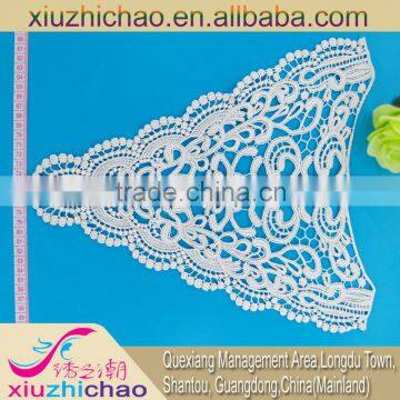 YT007 lace chemical handwork embroidery neck designs