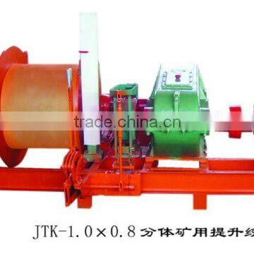 0.8m drum width small type hoist winder used in mine