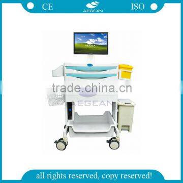 AG-MT014A ABS hospital Workstation medical computer trolley