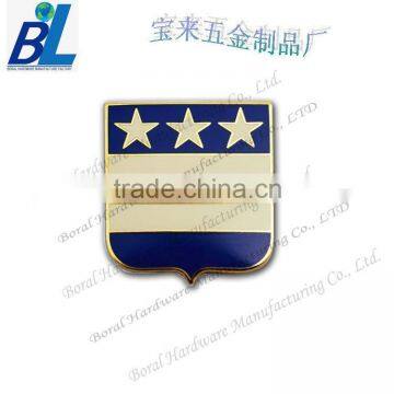 Stamping gold plated badge lapel pin maker