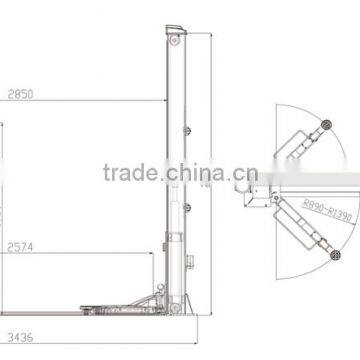 Cheap Base Plate 2 Post Car Lift for Auto Maintenance Equipment photo-6