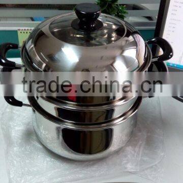 New arrival Stainless Steel Induction steam cooking pot steamer