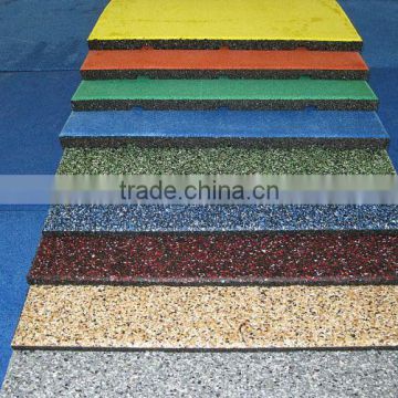 Swimming pool rubber tile