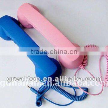 Retro Cellphone handset for Samsung with function key and rubber coating