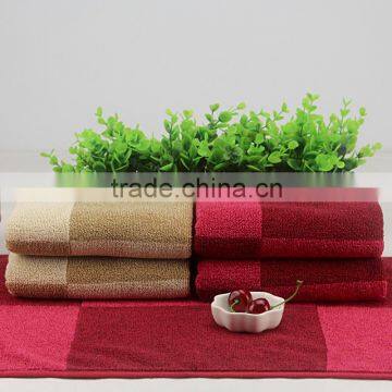 Yarn-dyed satin face towel(AB large grid)