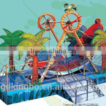 Amusement park pirate ship with 12 seats