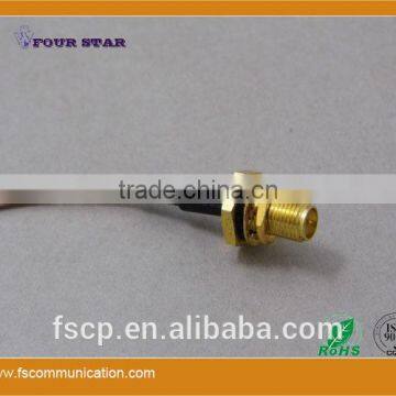 RG316 Cable Assembly With SMA RP-Female Bulkhead to MCX Male Right Angle Connector photo-5