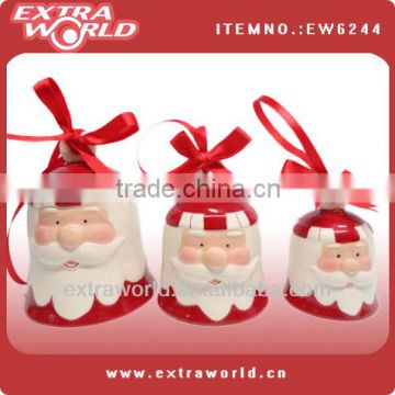 Ceramic christmas hanging bells